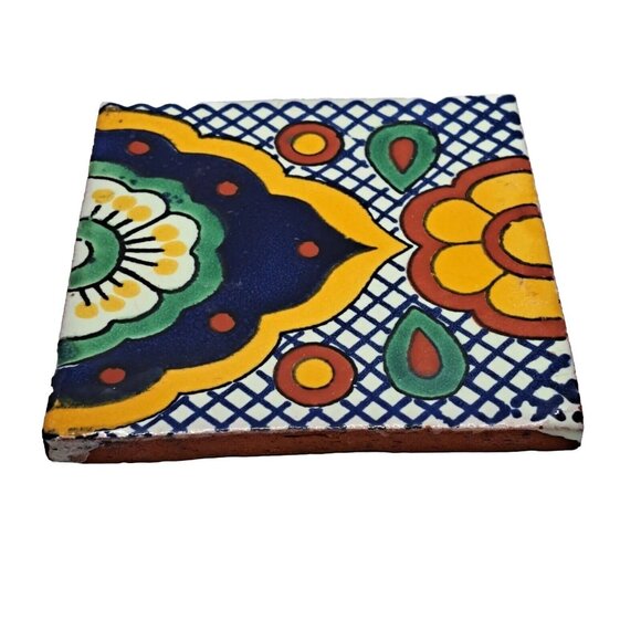 Other - Mexican Tiles Unique Colorful 4x4" Pattern Yellow Red Blue Green
